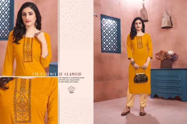 Vitara Lotus 2 Rayon Designer Kurti With Pant